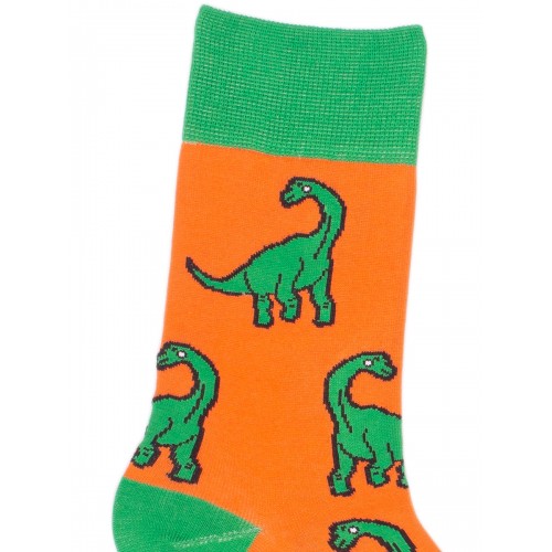 Купить Оранжевые носки Динозавры M/G41