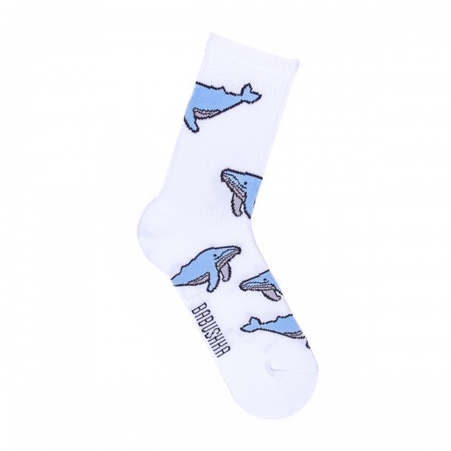 Спортивные носки с китами 
