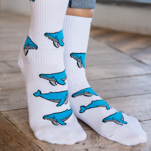 Купить Спортивные носки с китами S9