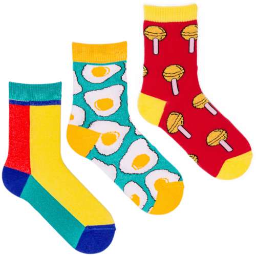 Набор детских ярких носков, 3 пары
