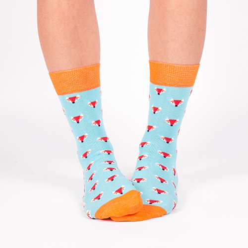 Цветные носки с лисичками Babushka G12