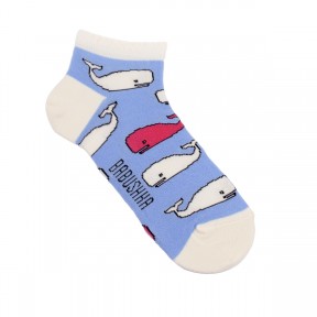 Голубые носки с китами GK6