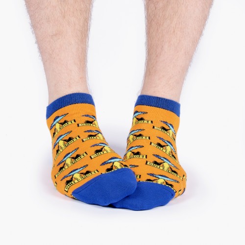 Цветные носки с летающими тарелками
