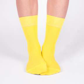 Однотонные жёлтые носки MG17